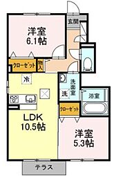 越の山ハイツ 1階