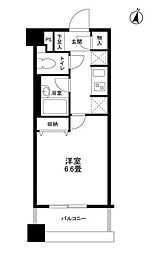 ネオマイム文京音羽 1Kの間取図画像