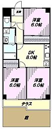 マック羽村コート 3DKの間取図画像