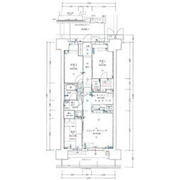 大阪ベイレジデンス 3LDKの間取図画像