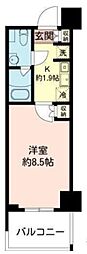 MFPRコート木場公園 1Kの間取図画像