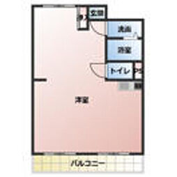 ロイヤル・メゾン ワンルームの間取図画像
