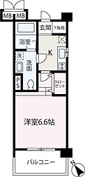 CRECER30 1Kの間取図画像