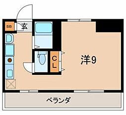 ダ・レッチェン ワンルームの間取図画像