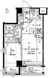 ARTESSIMOMOLLE 1LDKの間取図画像