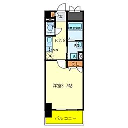 JR東西線 御幣島駅 徒歩7分の賃貸マンション 4階1Kの間取り
