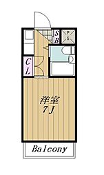 JR東北本線 安積永盛駅 徒歩34分の賃貸マンション 1階ワンルームの間取り