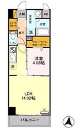 MONARCHVILLA 1LDKの間取図画像