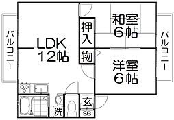 間取図画像 2LDK