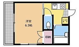 ＰｉａｃｅＶｏｌｅ 2階1Kの間取り