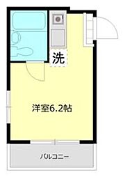 セントヒルズ目黒 ワンルームの間取図画像