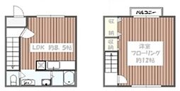 都営新宿線 瑞江駅 徒歩13分の賃貸テラスハウス 1階1LDKの間取り