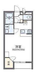 レオパレスラフィネ 1階1Kの間取り