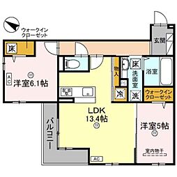 間取図画像 2LDK
