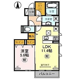 アルページュ 1LDKの間取図画像