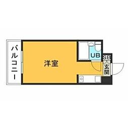 メゾン・ド・ミラージュ ワンルームの間取図画像