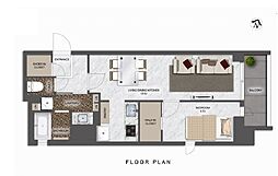 シーズンフラッツ東十条 9階1LDKの間取り