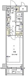 フィース水天宮前 1Kの間取図画像