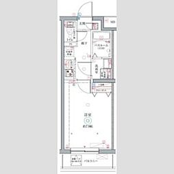 クレヴィスタ立石II 5階1Kの間取り
