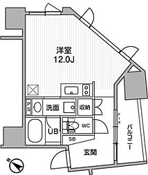 nidoSUGAMO ワンルームの間取図画像