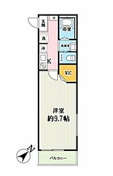 さいたま市岩槻区西町5丁目アパート 1Kの間取図画像