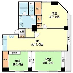 州峰備留 3LDKの間取図画像