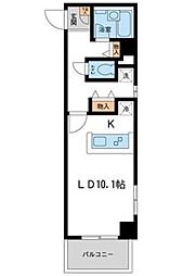 willDo越谷 2階ワンルームの間取り