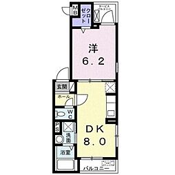 ホワイトウェル湘南2 1LDKの間取図画像