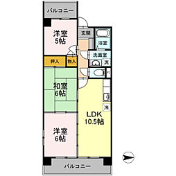 リーガル鷺沼 3LDKの間取図画像