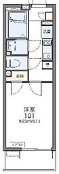 レオネクストジオイド 1Kの間取図画像