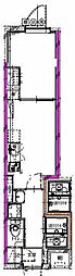 エルファーロ駒沢大学 1DKの間取図画像