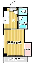 Ｙｓマンション 2階1DKの間取り