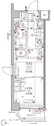 クレイシアIDZ幡ヶ谷 2Kの間取図画像