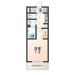 Osaka Metro中央線 朝潮橋駅 徒歩6分の賃貸マンション 9階1Kの間取り