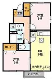 間取図画像 2DK