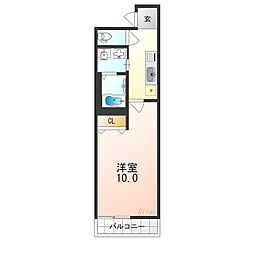 フジパレス尼崎立花1番館 1Kの間取図画像