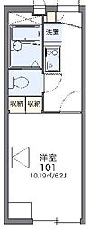 レオパレスWell 1Kの間取図画像
