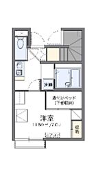 レオパレスサンヴィラージュ 1Kの間取図画像