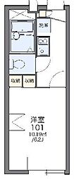 レオパレスハーモニー 1Kの間取図画像