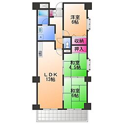 セルサス和泉 3LDKの間取図画像