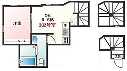 グランツコート目白 3階1DKの間取り