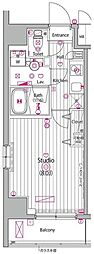 ガーラ・グランディ木場 1Kの間取図画像