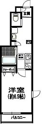 エルスタンザ西巣鴨 1階1Kの間取り