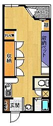 プチ・メゾンフルール ワンルームの間取図画像