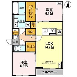 間取図画像 2LDK