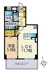 間取図画像 1LDK