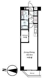 ＡＲＣＯＢＡＬＥＮＯ ＤＡＩＳＨＩＭＡＥ 2階1LDKの間取り