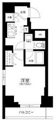 ハーモニーレジデンス上野の杜 1Kの間取図画像