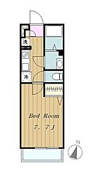 リブリ・LUCE町田 2階1Kの間取り