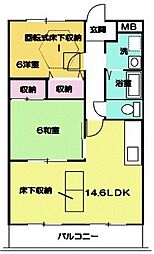 間取図画像 2LDK